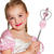 Zauberstab Anna, 32 cm, silber-pink Bild 2