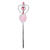 Zauberstab Anna, 32 cm, silber-pink