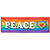 NEU Fahne Regenbogen Peace, 74x220cm