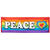 NEU Fahne Regenbogen Peace, 74x220cm