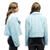 NEU Damen-Kost�m Pl�sch-Jacke kurz, hellblau, mit Taschen, Gr. M-L Bild 3