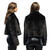 NEU Damen-Kost�m Pl�sch-Jacke kurz, schwarz, mit Taschen, Gr. M-L Bild 3