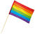 Flagge Rainbow, 76 cm, 30x45 cm