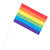 NEU Fhnchen Regenbogen Pride, ca. 20x14cm mit 40cm Stick, 6 Stck