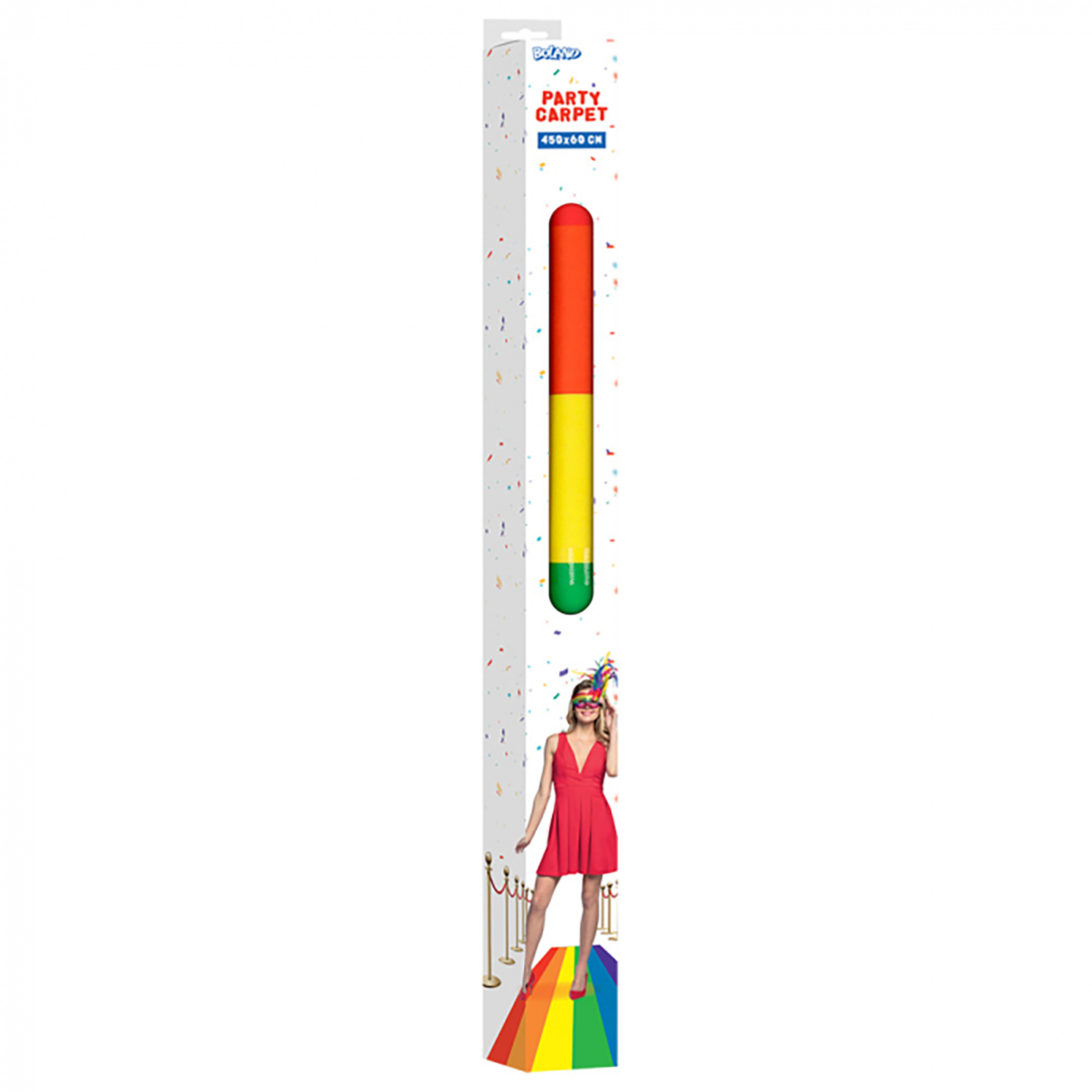 NEU Lufer aus bedruckter Folie, Regenbogen, 450x60cm Bild 2