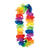 SPARPACK! Hulakette Regenbogen XL, 12 Stck