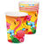 SALE Becher, recycelbar aus Pappe, Hawaii Flamingo, 6 Stk. 0,25 l