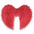 NEU Engelsflgel glnzend, 40x55cm, rot - Rot