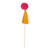 NEU Party-Picker Cocktail-Stbchen Lima mit Pompom, ca. 18cm, 6 Stck Bild 2