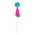 NEU Party-Picker Cocktail-Stbchen Lima mit Pompom, ca. 18cm, 6 Stck Bild 3