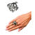 SALE Ring Pirat mit Totenkopf, grenverstellbar Bild 3