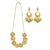 NEU Schmuck-Set Orient mit Halskette und Ohrclips, gold
