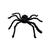 Spinne mit Plüsch, schwarz, Ø 70 cm