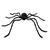 Deko-Figur Riesen-Spinne, schwarz, 75x125cm