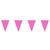 NEU Wimpelkette aus Stoff, pink, 6m, 15 Flaggen � 26x18cm, Polyester - pink