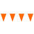 NEU Wimpelkette aus Stoff, orange, 6m, 15 Flaggen � 26x18cm, Polyester - orange