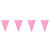 NEU Wimpelkette aus Stoff, rosa, 6m, 15 Flaggen � 26x18cm, Polyester - rosa