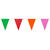 NEU Wimpelkette aus Stoff, bunt, 6m, 15 Flaggen � 26x18cm, Polyester