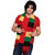 SALE Schal Rasta, rot/grn/gelb/schwarz, 180 cm Bild 2