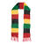 SALE Schal Rasta, rot/grn/gelb/schwarz, 180 cm