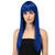 NEU Per�cke Valerina, Langhaar mit Pony, blau, Premium-Qualit�t