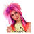 Perücke Damen 80er Punk meliert Kimberly, rosa-lila - mit Haarnetz Bild 2