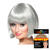 Percke Damen Foxy Bob, Pagenkopf mit Pony, Cabaret, silbergrau - mit Haarnetz