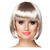 Percke Damen Foxy Bob, Pagenkopf mit Pony, Cabaret, platin - mit Haarnetz Bild 2