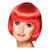 Percke Damen Foxy Bob, Pagenkopf mit Pony, Cabaret, rot