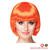 Percke Damen Foxy Bob, Pagenkopf mit Pony, Cabaret, orange - SPARPACK mit 6 Stck