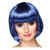 Percke Damen Foxy Bob, Pagenkopf mit Pony, Cabaret, blau - mit Haarnetz Bild 2