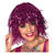 Perücke Damen Lametta Folie, Disco, pink - Haarnetz Bild 2
