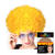 Perücke Unisex Damen Super-Riesen-Afro Locken, gelb - mit Haarnetz