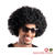 Percke Unisex Herren Super-Riesen-Afro Locken, schwarz - SPARPACK mit 12 Stck