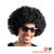 Percke Unisex Herren Super-Riesen-Afro Locken, schwarz - SPARPACK mit 6 Stck