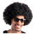 Perücke Unisex Herren Super-Riesen-Afro Locken, schwarz - mit Haarnetz Bild 2