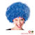 Perücke Unisex Damen Super-Riesen-Afro Locken, blau - SPARPACK mit 12 Stück
