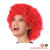 Percke Unisex Damen Super-Riesen-Afro Locken, rot - SPARPACK mit 6 Stck