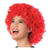 Percke Unisex Damen Super-Riesen-Afro Locken, rot