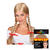 Perücke Damen Mittelscheitel mit zwei geflochtenen Zöpfen Adelheid, blond - mit Haarnetz