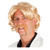 Perücke Herren Show Star Dandy mit Schnurrbart, Chuck, blond - mit Haarnetz Bild 2