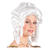 Perücke Dame Barock, weiß - mit Haarnetz Bild 2
