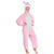 Damen- und Herren-Kostüm Overall Kaninchen, Gr. S bis 165cm Körpergröße - Plüschkostüm, Tierkostüm