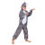 Kinder-Kostüm Overall Zebra, Gr. M bis 140cm Körpergröße - Plüschkostüm, Tierkostüm