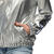 NEU Unisex-Kost�m Bomberjacke silber, mit Kapuze und Taschen, Gr. M Bild 2