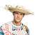 Hut Caribbean Cowboy aus Stroh, ausgefranst, hell Bild 2
