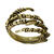 NEU Ring, Goldoptik, in Form einer Skeletthand, Einheitsgröße
