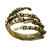 SALE Ring, Goldoptik, in Form einer Skeletthand, Einheitsgre