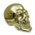 SALE Totenschdel / Totenkopf, Goldoptik, Gre ca. 17 cm x 11,5 cm x 13,5 cm