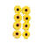 SALE Sonnenblumen-Sortiment, 30 Stck, ca. 4cm Durchmesser